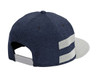 New Era ® Shadow Heather Striped Flat Bill Snapback Cap NE408 Shadow Heather/ Royal Side