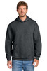 Port & Co™ Easy Fleece Pullover Hooded Sweatshirt PC68H Dark Heather Grey