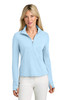 TravisMathew Women's Onward 1/2-Zip TMA42778 Airy Blue Heather