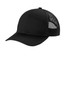 Port Authority® Youth Snapback Trucker Cap YC402 Black