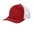 Port Authority® Youth Snapback Trucker Cap YC402 Flame Red/ White