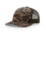 Richardson Printed Five-Panel Trucker 112PFP Bark Duck Camo/ Brown