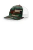 Richardson Printed Five-Panel Trucker 112PFP Green Camo/ White