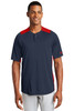 New Era ® Diamond Era 2-Button Jersey. NEA221 True Navy/ Scarlet