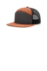 Richardson 7-Panel Trucker 168 Charcoal/ Burnt Orange/ Black