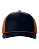 Five-Panel Trucker Rope Cap Navy/ Dark Orange/ Dark Orange
