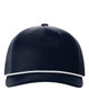 Five-Panel Trucker Rope Cap Navy/ White