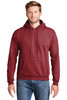 Hanes® EcoSmart® - Pullover Hooded Sweatshirt. P170 Heather Red 2XL