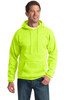 Port & Company® -  Essential Fleece Pullover Hooded Sweatshirt.  PC90H Safety Green