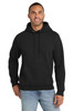 Port & Co™ Essential Fleece Pullover Hooded Sweatshirt.  PC90H Jet Black
