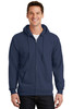 Port & Company® -  Essential Fleece Full-Zip Hooded Sweatshirt.  PC90ZH Navy