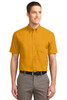 Port Authority® Short Sleeve Easy Care Shirt.  S508 Athletic Gold/ Light Stone