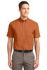 Port Authority® Short Sleeve Easy Care Shirt.  S508 Texas Orange/ Light Stone