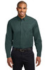 Port Authority® Long Sleeve Easy Care Shirt.  S608 Dark Green/ Navy