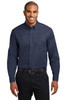 Port Authority® Extended Size Long Sleeve Easy Care Shirt. S608ES Navy/ Light Stone