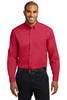 Port Authority® Extended Size Long Sleeve Easy Care Shirt. S608ES Red/ Light Stone