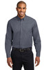 Port Authority® Extended Size Long Sleeve Easy Care Shirt. S608ES Steel Grey/ Light Stone