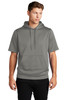 Sport-Tek ® Sport-Wick ® Fleece Short Sleeve Hooded Pullover. ST251 Dark Smoke Grey