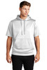 Sport-Tek ® Sport-Wick ® Fleece Short Sleeve Hooded Pullover. ST251 White