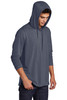 Sport-Tek ® PosiCharge ® Tri-Blend Wicking Long Sleeve Hoodie ST406 True Navy Heather Hood