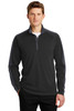 Sport-Tek® Sport-Wick® Textured Colorblock 1/4-Zip Pullover. ST861 Black/ Iron Grey