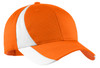 Sport-Tek® Dry Zone® Nylon Colorblock Cap. STC11 Orange/ White