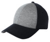 Sport-Tek® Jersey Front Cap. STC18 Vintage Heather/ Black