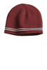 Sport-Tek® Spectator Beanie. STC20 Maroon/ White