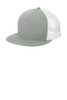 Sport-Tek ® Yupoong ® 5-Panel Classic Trucker Mesh Back Cap. STC38 Heather Grey/ White