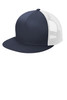 Sport-Tek ® Yupoong ® 5-Panel Classic Trucker Mesh Back Cap. STC38 True Navy/ White