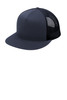 Sport-Tek® YP Classics ® 5-Panel Classic Trucker Mesh Back Cap. STC38 True Navy/ True Navy