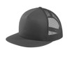 Sport-Tek ® Yupoong ® 5-Panel Classic Trucker Mesh Back Cap. STC38 Graphite/ Graphite