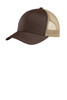 Sport-Tek ® Yupoong ® Retro Trucker Cap. STC39 Chocolate Brown/ Khaki