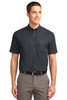 Port Authority® Tall Short Sleeve Easy Care Shirt. TLS508 Classic Navy/ Light Stone