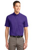 Port Authority® Tall Short Sleeve Easy Care Shirt. TLS508 Purple/ Light Stone