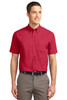 Port Authority® Tall Short Sleeve Easy Care Shirt. TLS508 Red/ Light Stone
