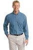 Port Authority® Tall Long Sleeve Denim Shirt. TLS600 Faded Blue*