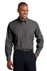 Port Authority® Tall Crosshatch Easy Care Shirt. TLS640 Soft Black