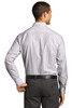 Port Authority ® SuperPro ™ Oxford Stripe Shirt. W657 Oxford Black / White Back