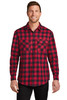 Port Authority® Plaid Flannel Shirt. W668 Red/ Black Buffalo Check