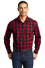 Port Authority ® Everyday Plaid Shirt. W670 Rich Red