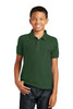 Port Authority® Youth Core Classic Pique Polo. Y100 Deep Forest Green