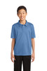 Port Authority® Youth Silk Touch™ Performance Polo. Y540 Carolina Blue