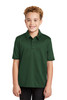 Port Authority® Youth Silk Touch™ Performance Polo. Y540 Dark Green XS