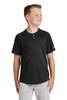 New Era ® Youth Diamond Era 2-Button Jersey. YNEA221 Black