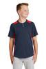 New Era ® Youth Diamond Era 2-Button Jersey. YNEA221 True Navy/ Scarlet