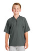 New Era ® Youth Cage Short Sleeve 1/4-Zip Jacket. YNEA600 Graphite