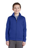 Sport-Tek® Youth Sport-Wick® Fleece Full-Zip Jacket.  YST241 True Royal