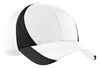 Sport-Tek® Youth Dry Zone® Nylon Colorblock Cap. YSTC11 White/ Black