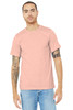 BELLA+CANVAS ® Unisex Heather CVC Short Sleeve Tee. BC3001CVC Heather Prism Peach L